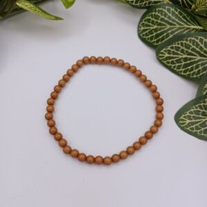 🍀3 for $15 - Brown Beaded Stretch Bracelet